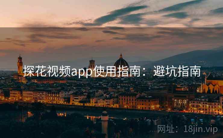 探花视频app使用指南：避坑指南