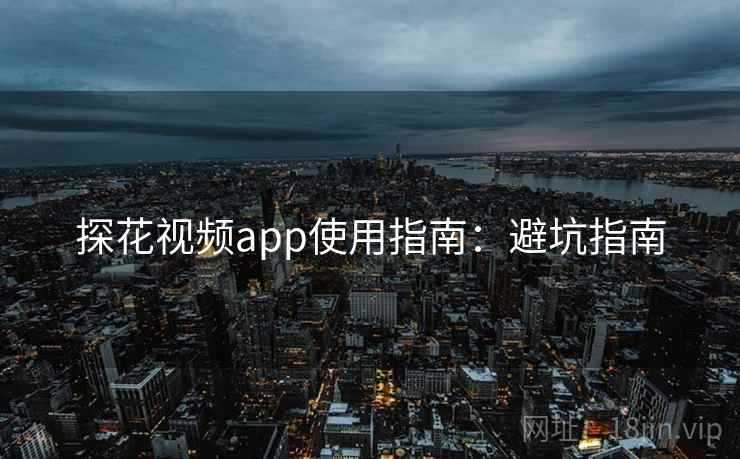 探花视频app使用指南：避坑指南