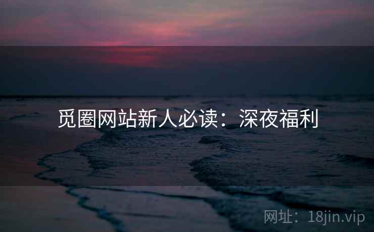 觅圈网站新人必读：深夜福利